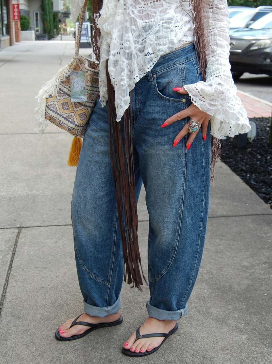 Wide Balloon Trousers