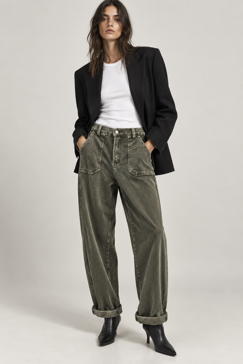Corduroy Baggy Trousers