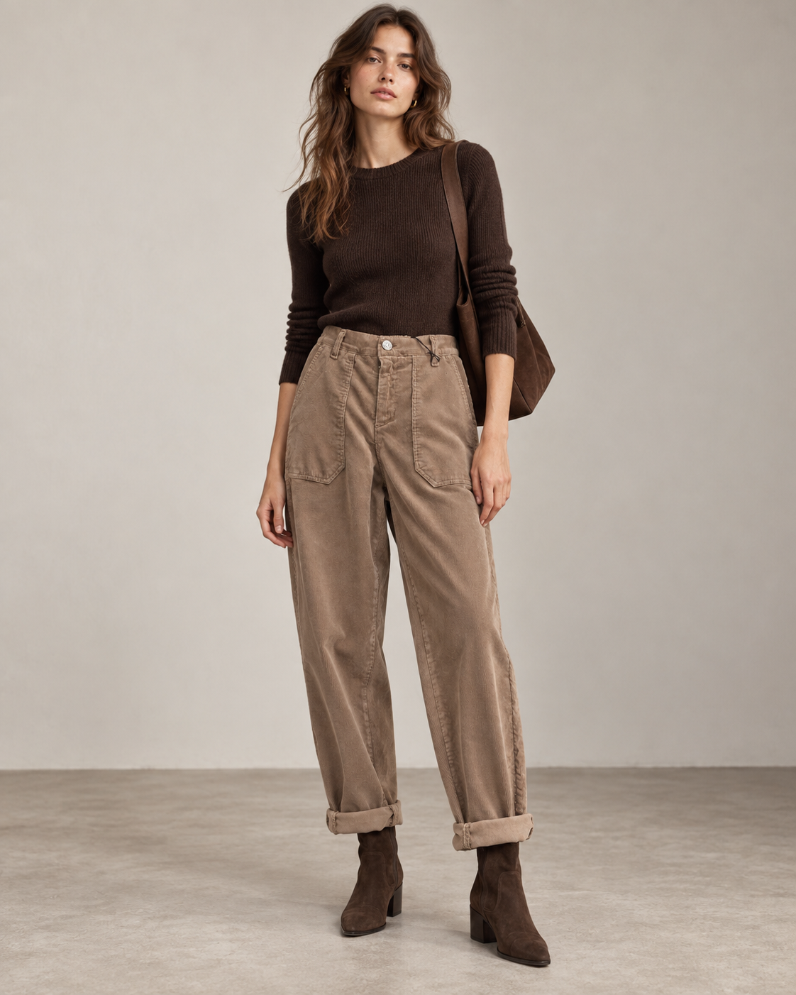 High‑Waist Wide‑Leg Trousers