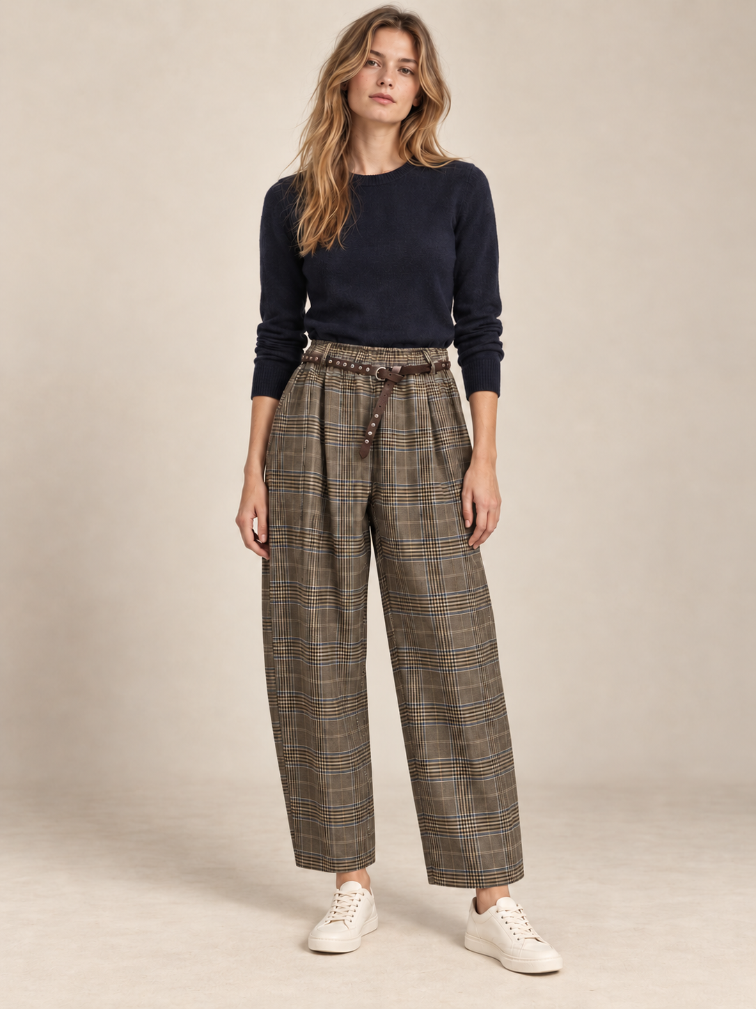 Wide-Leg Trousers with Pockets