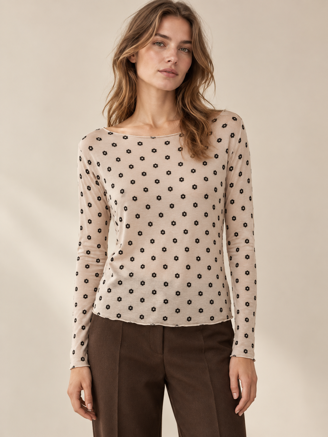 Micro-Flower Blouse