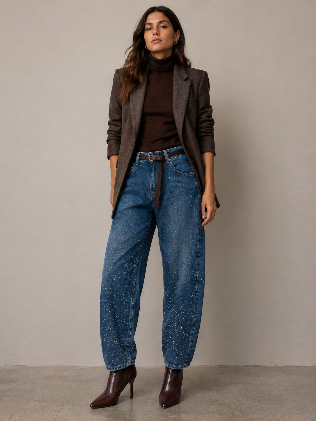 Baggy Jeans with Studs