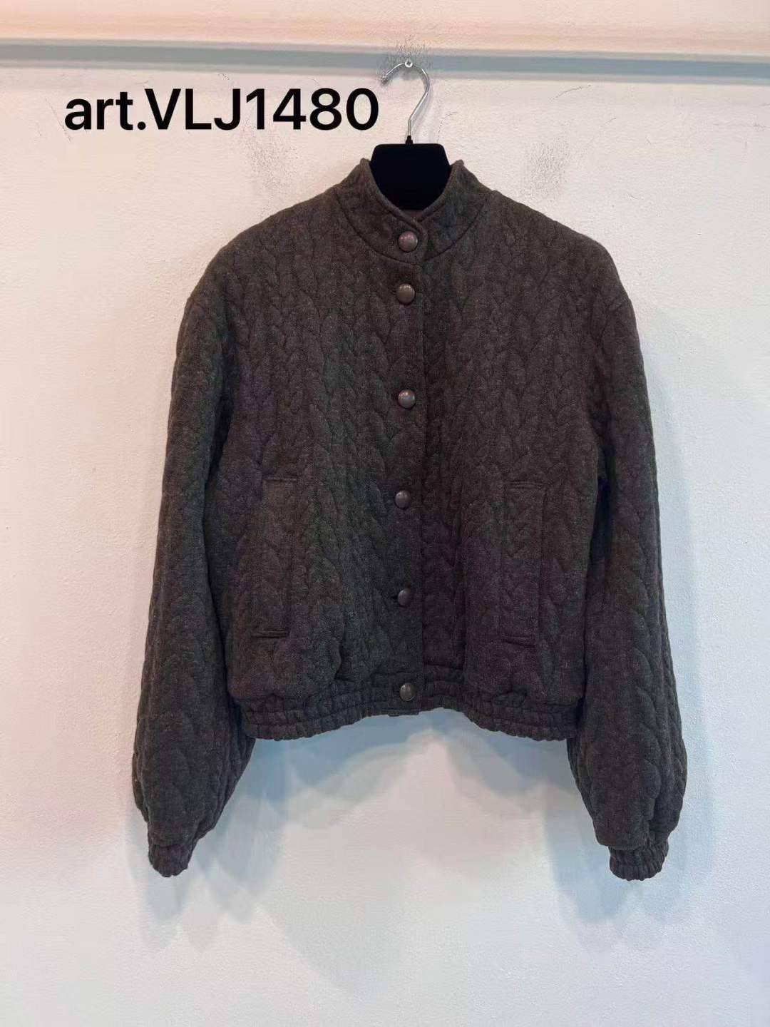 Cropped Quilted Bomber Jacket
