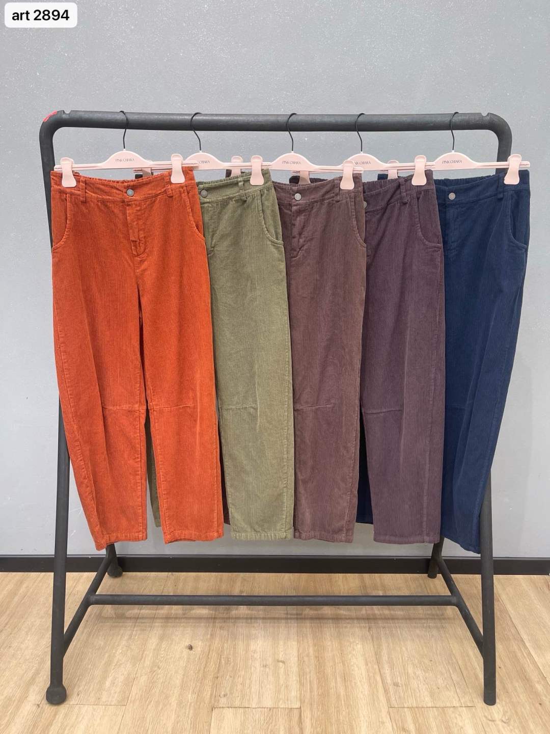 Straight Corduroy Ankle Pants