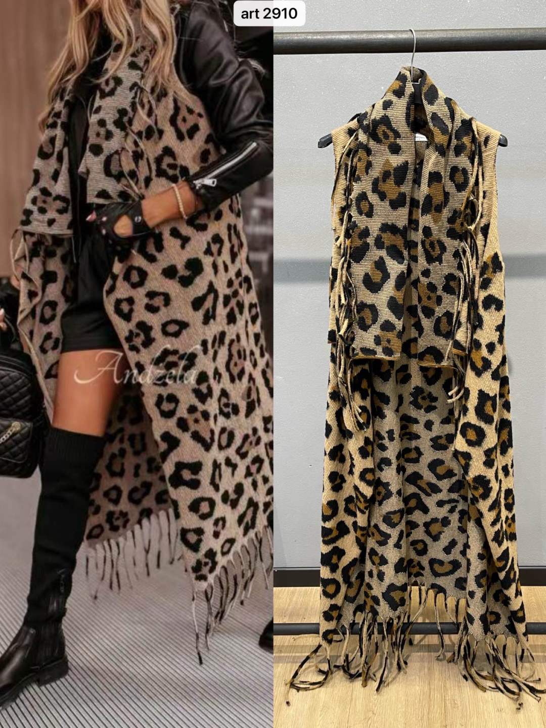 Maxi Leopard Scarf