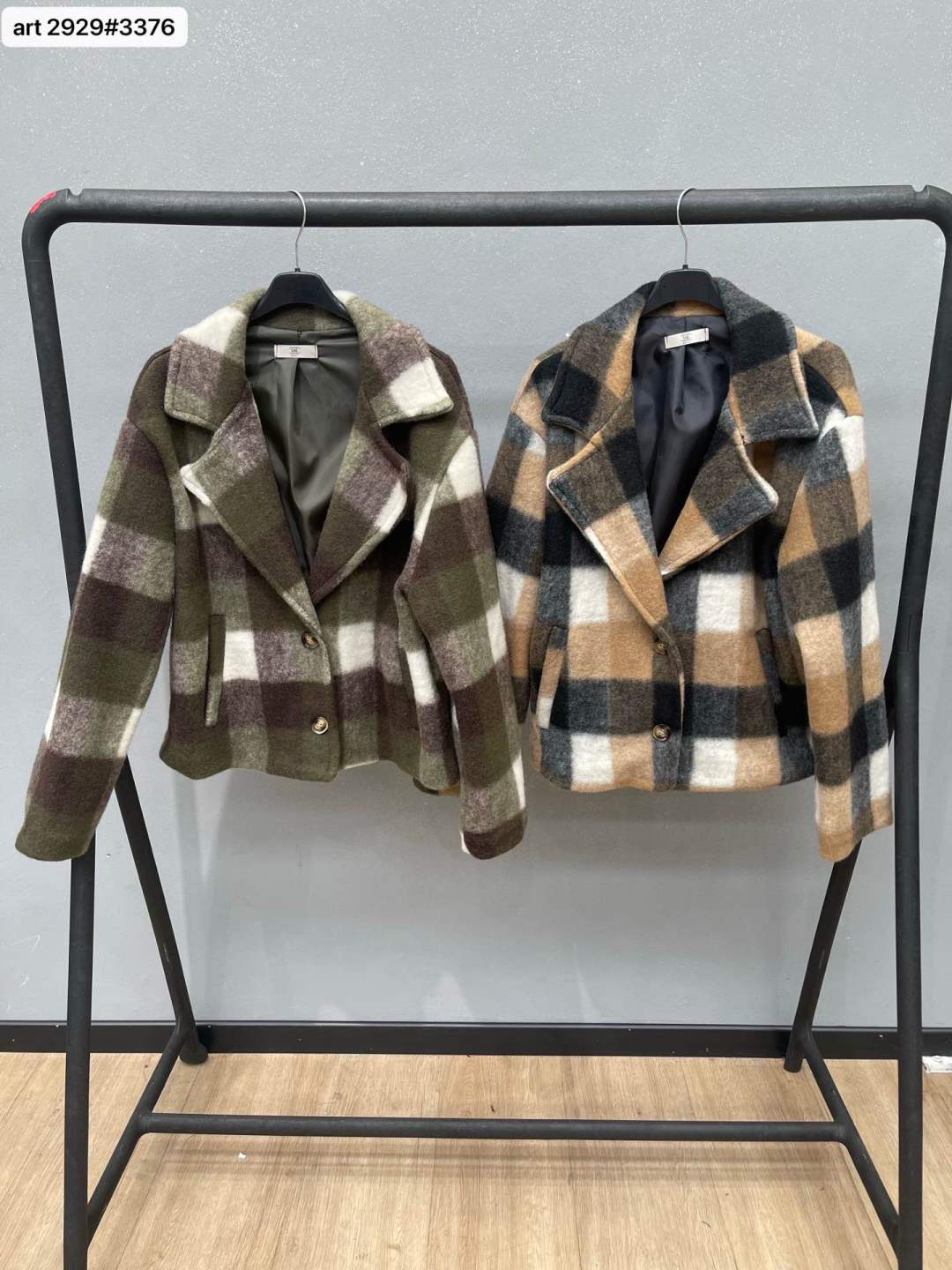Checked Jacket with Lapels