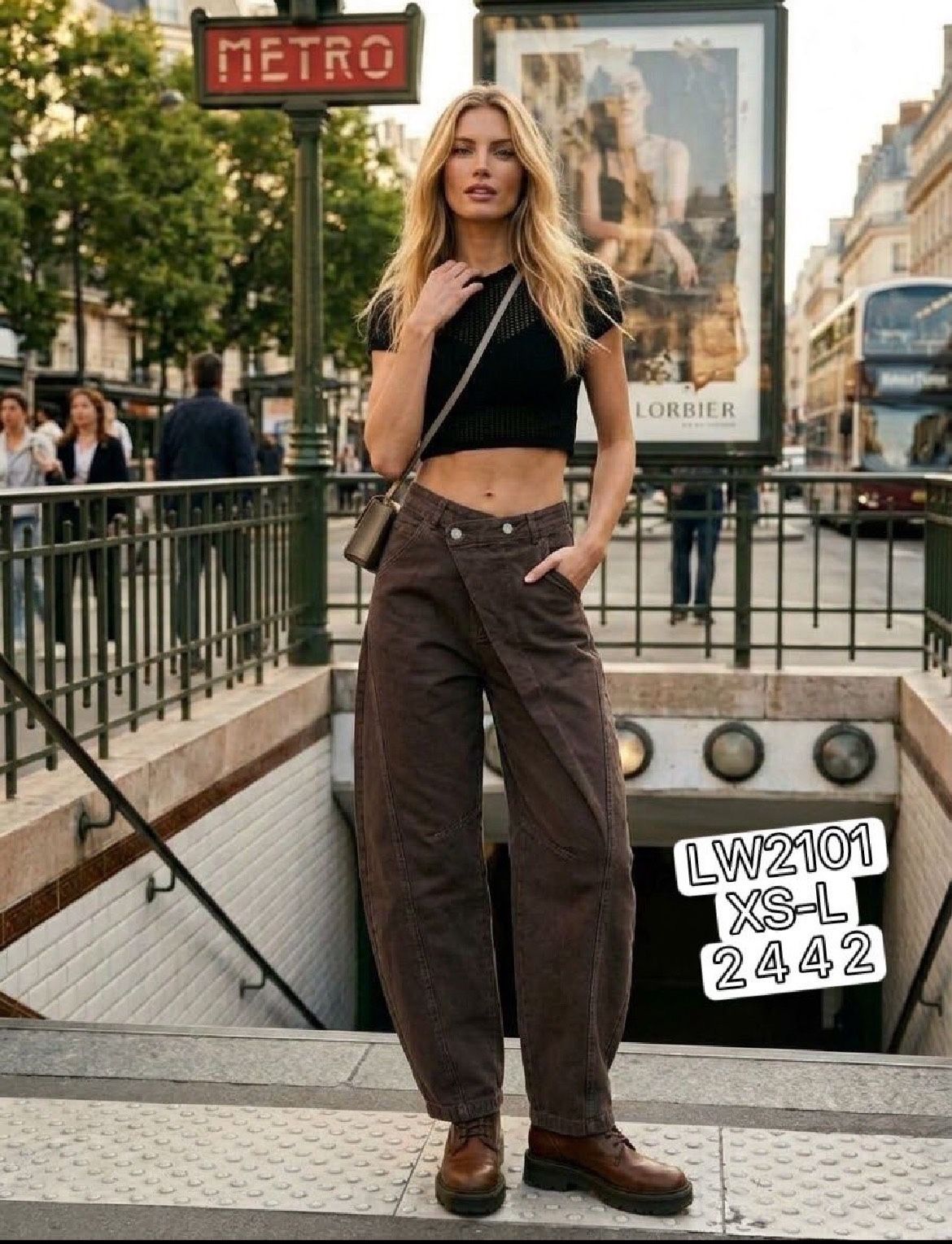 Wide-Leg Pants with Pockets