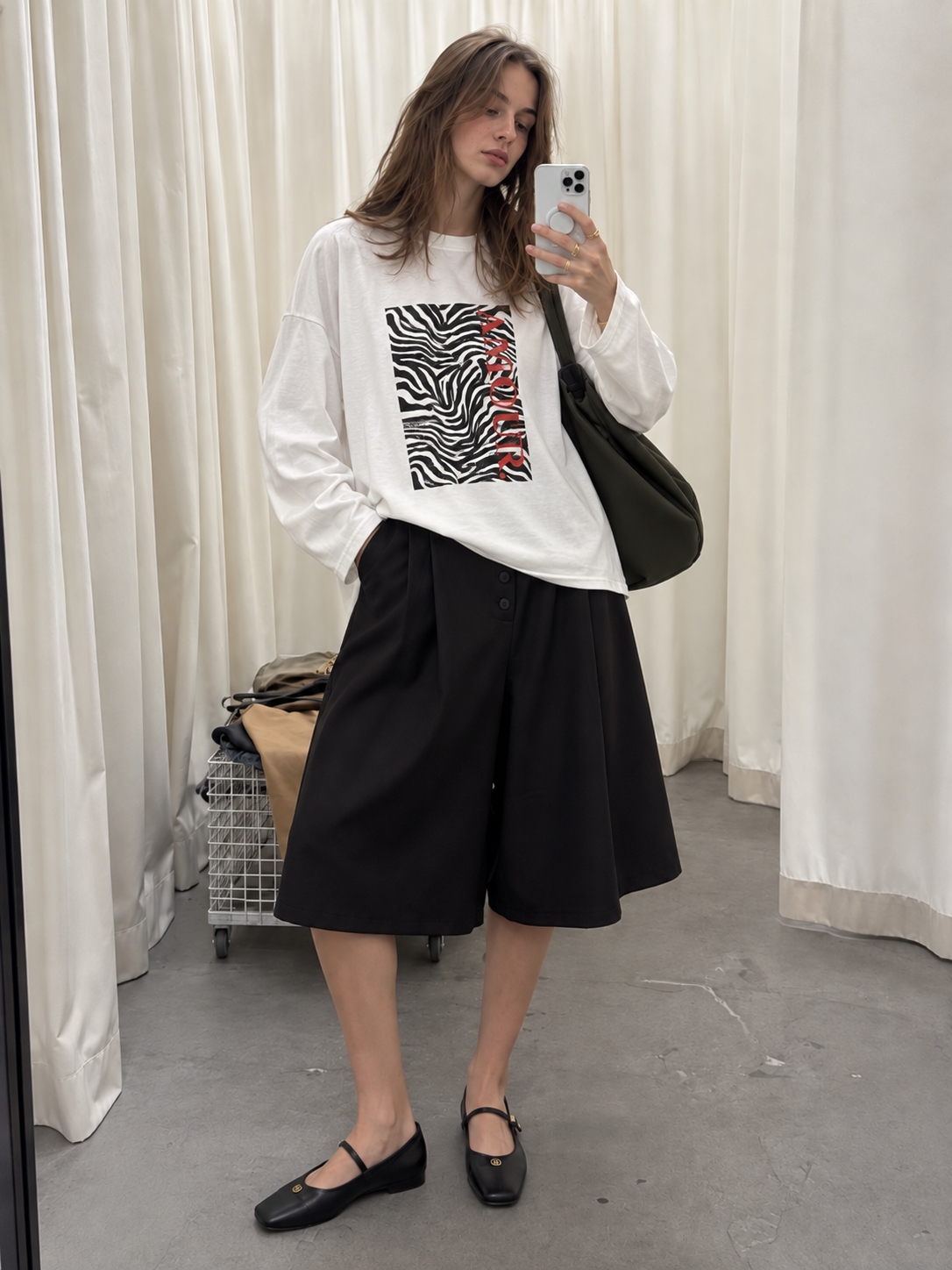 Oversized Printed Sweatshirt