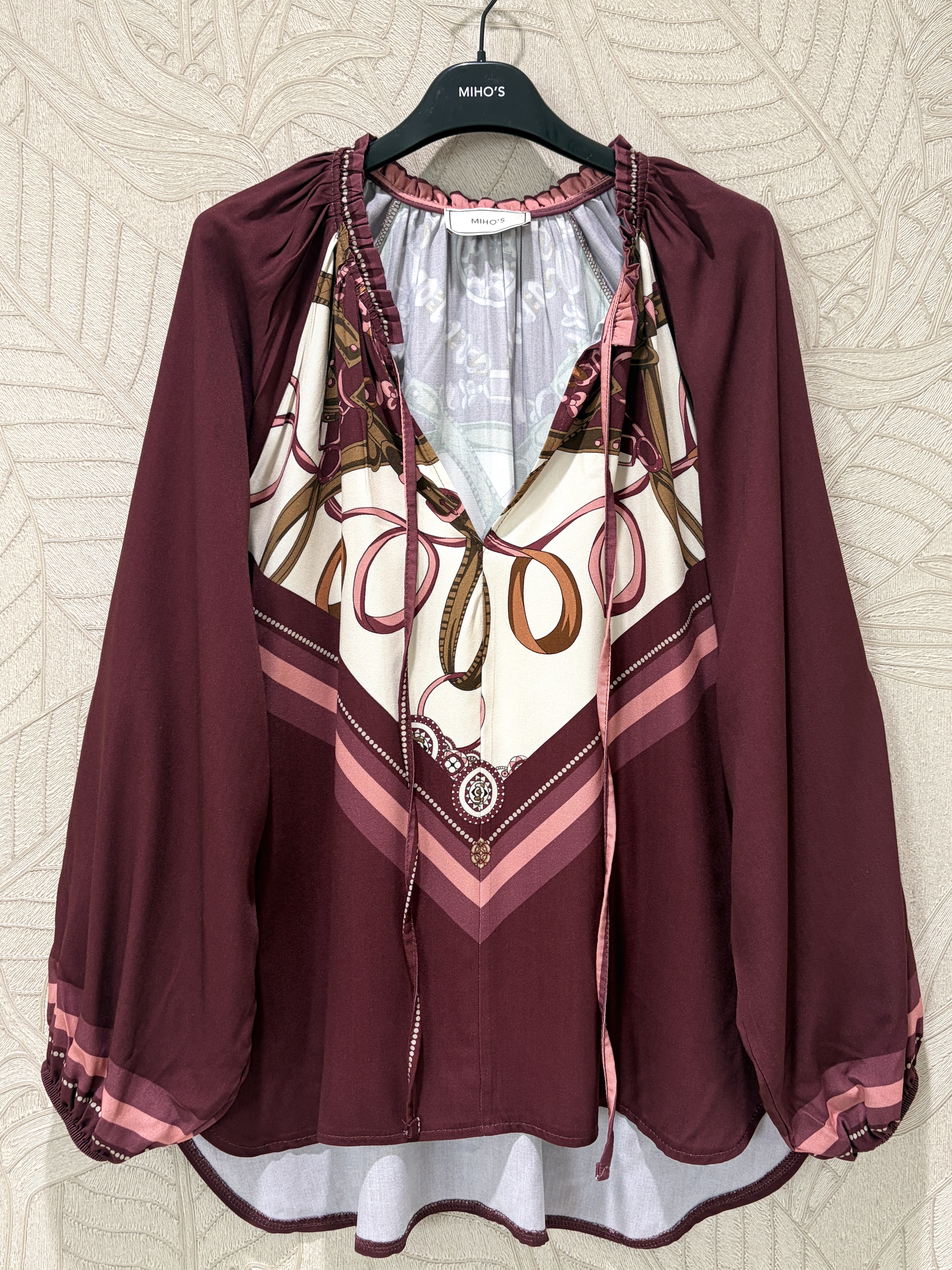 Relaxed Drawstring Blouse