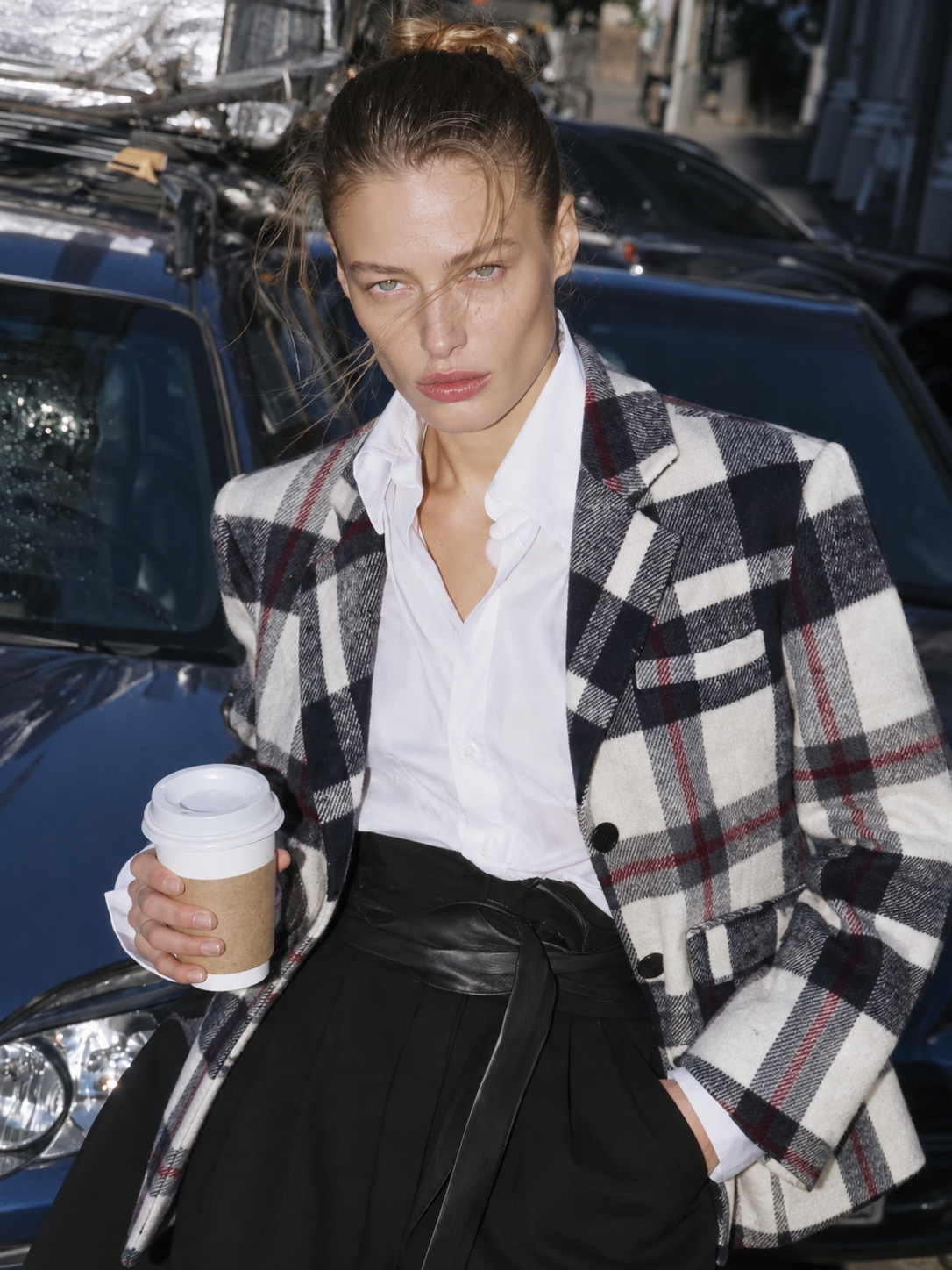 Tailored Checked Blazer