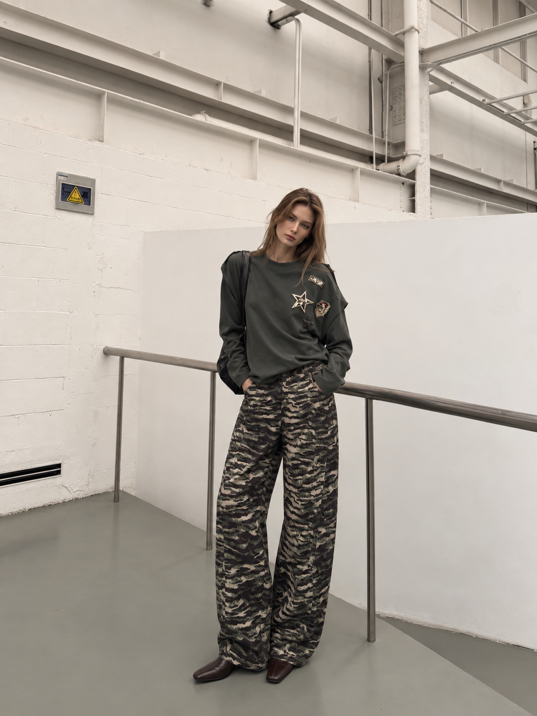 Wide High-Waist Trousers