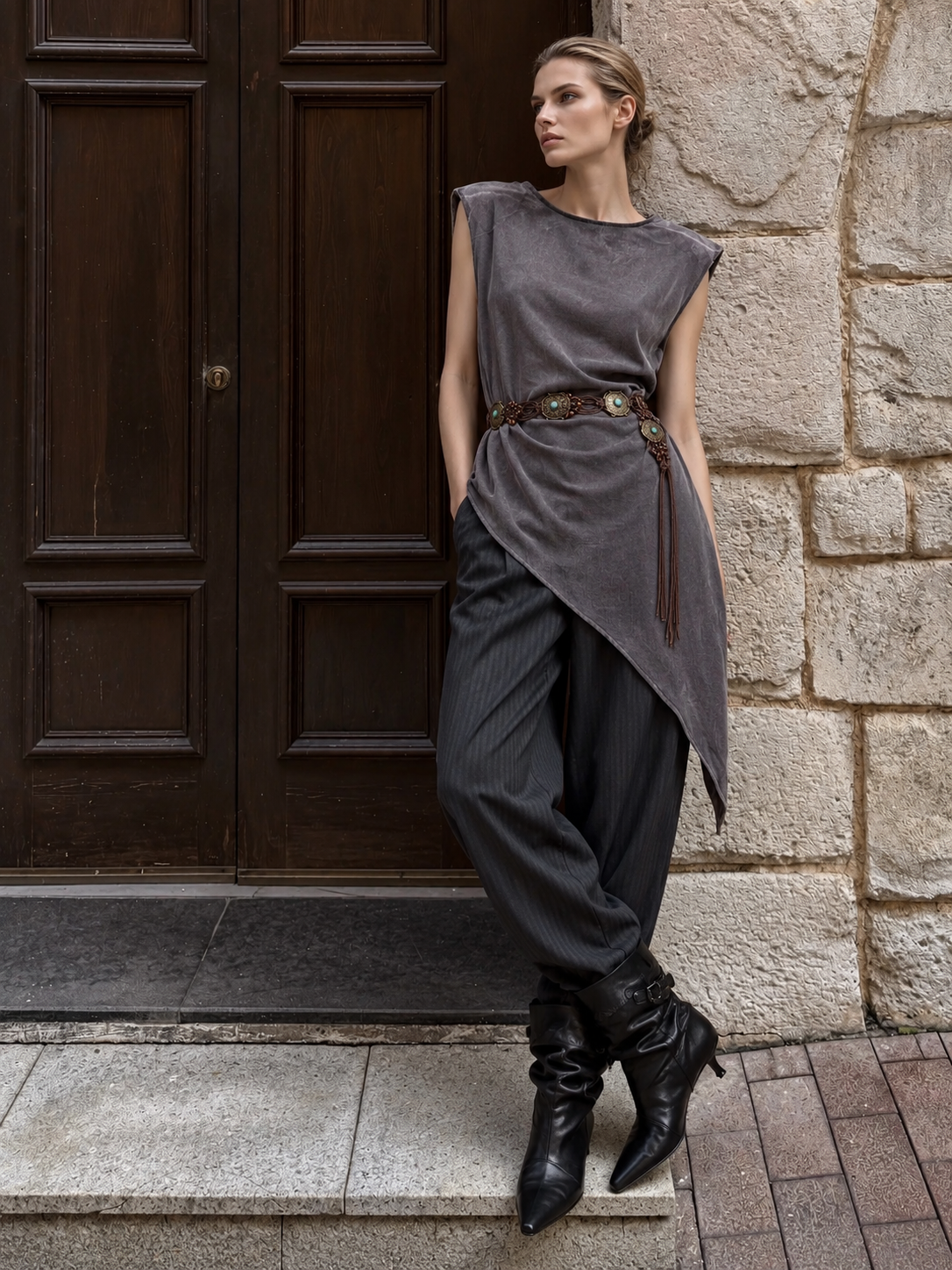 Sleeveless Midi Dress