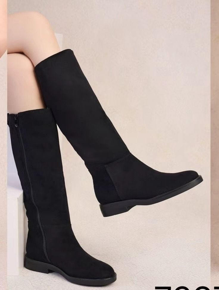 Matte Knee-High Boots