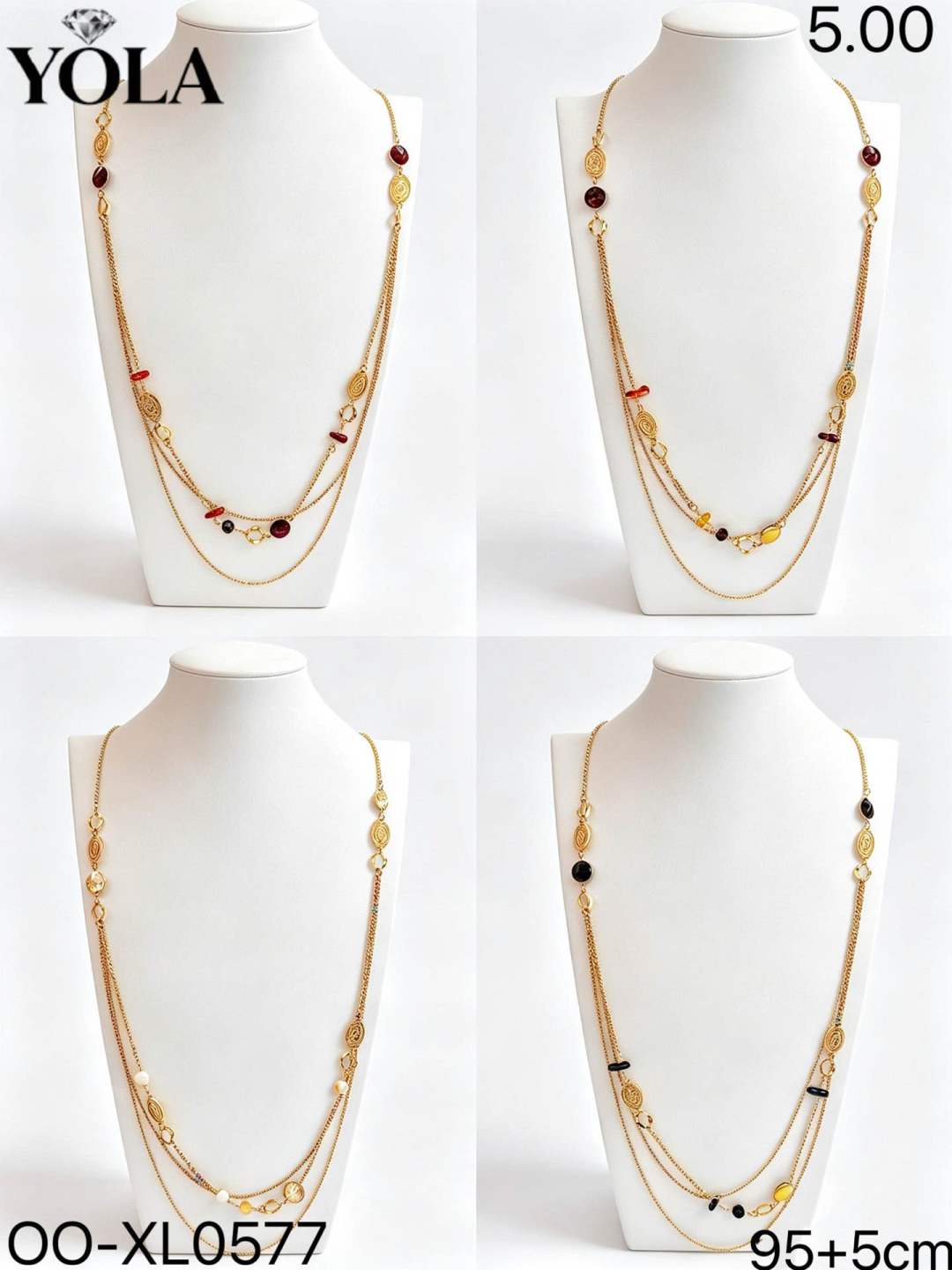 Layered Long Necklace