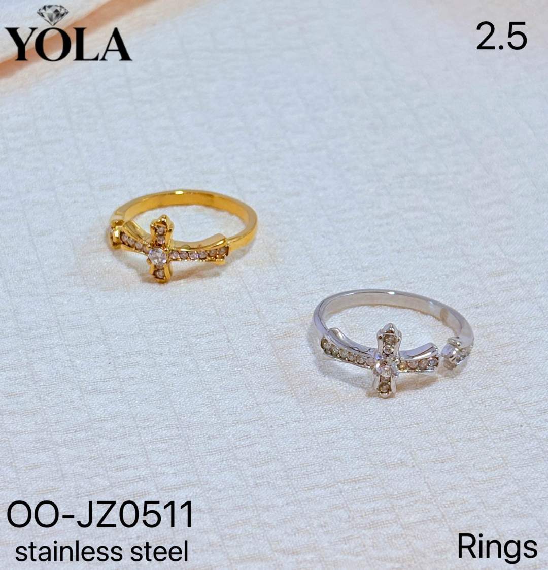 Cross Accent Ring