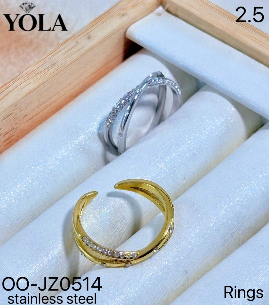 Adjustable Studded Ring