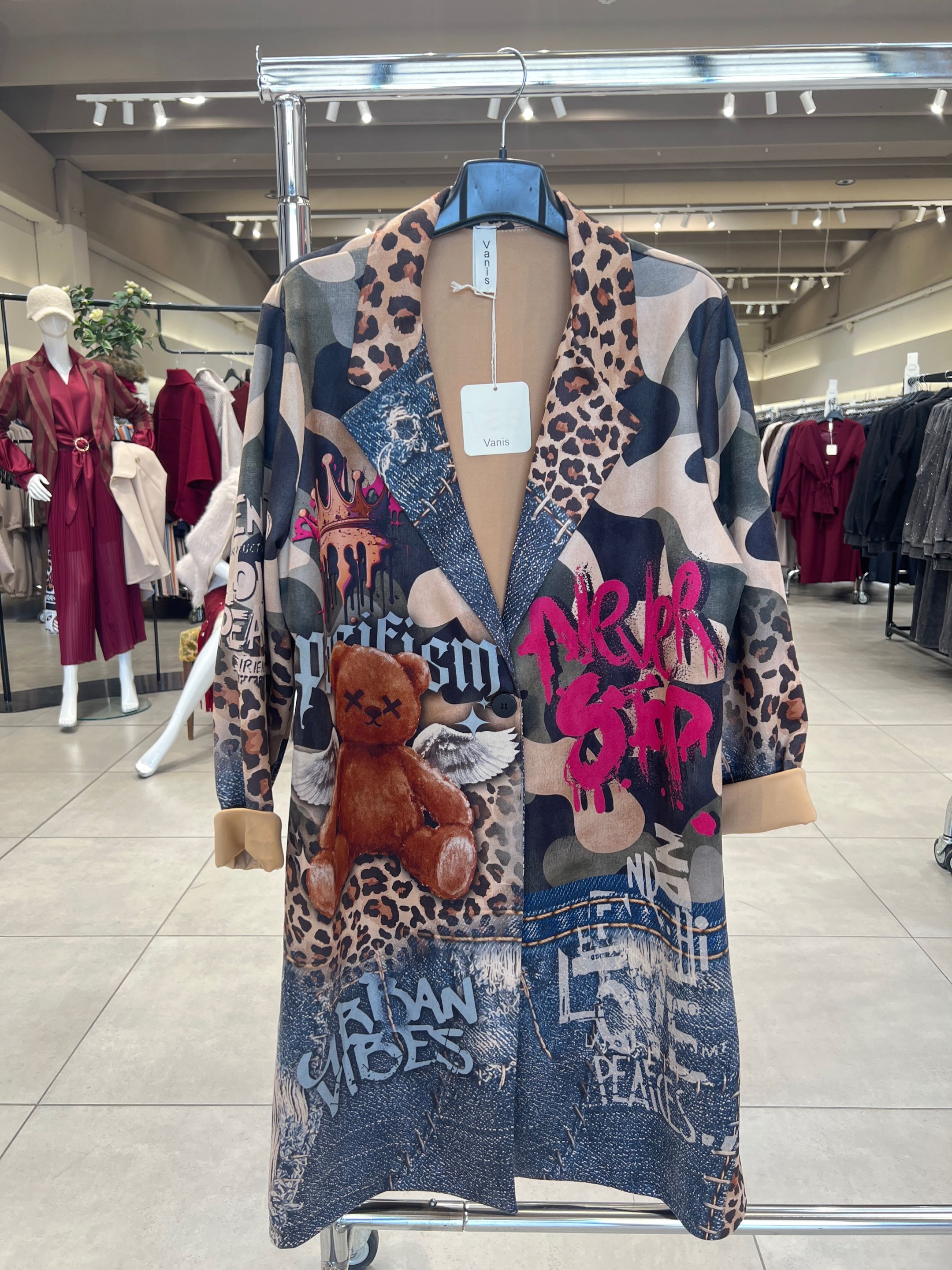 Elongated Oversize Coat with Lapels