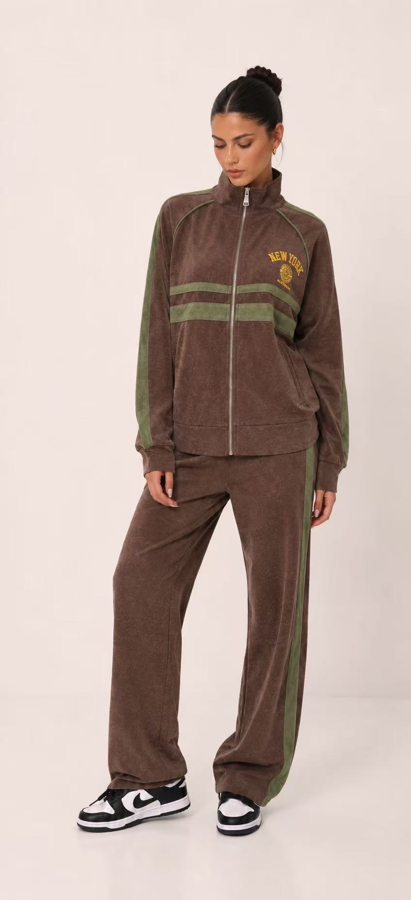Velour Tracksuit Set