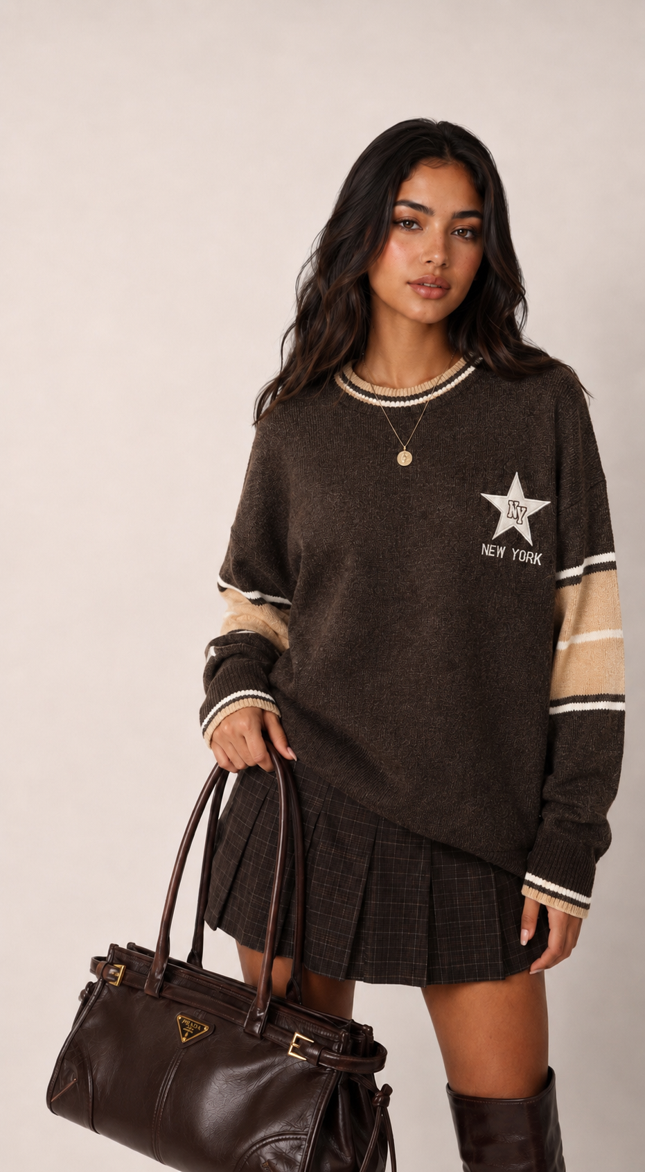 Relaxed Sweater with Patch