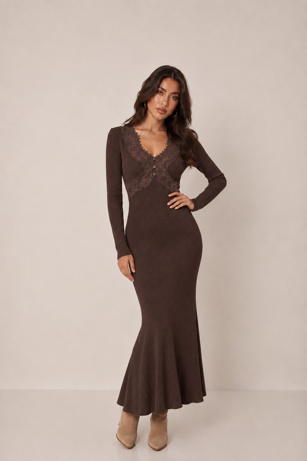 Mermaid Lace Maxi Dress