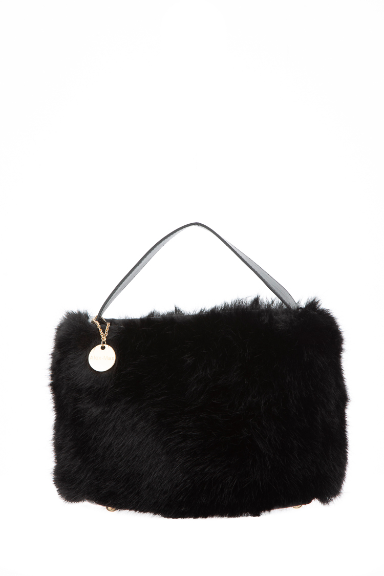 Faux-Fur Handheld Bag