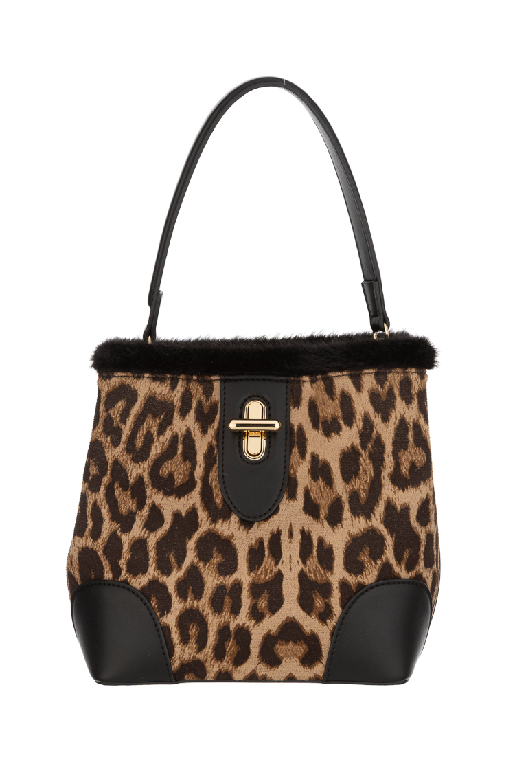 Leopard-Print Shoulder Bag