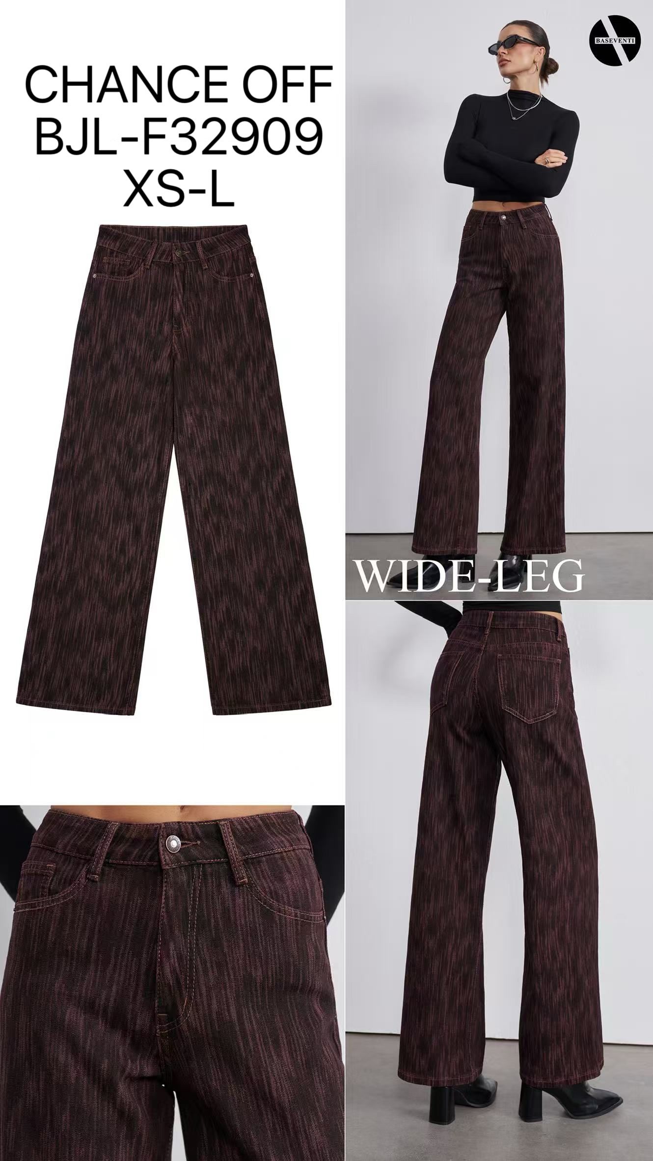 High‑Waist Wide‑Leg Trousers