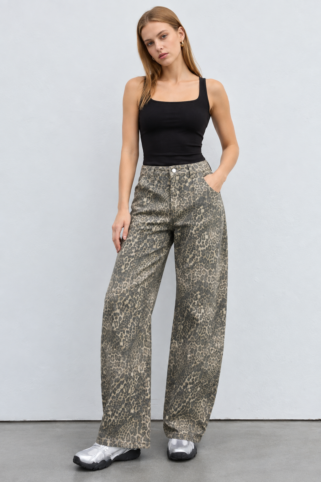 High‑Waist Balloon Trousers