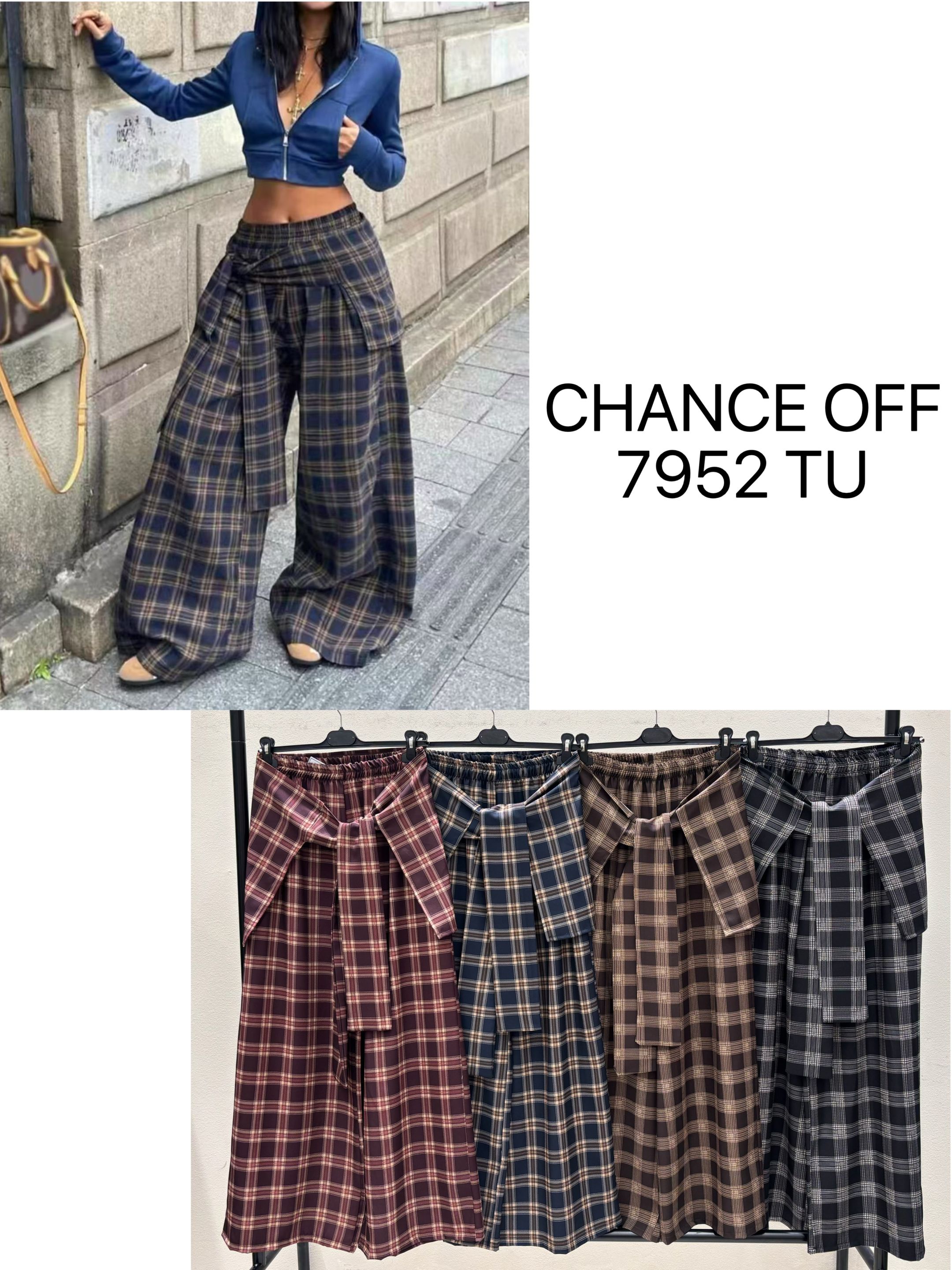 High-Waisted Wide-Leg Trousers