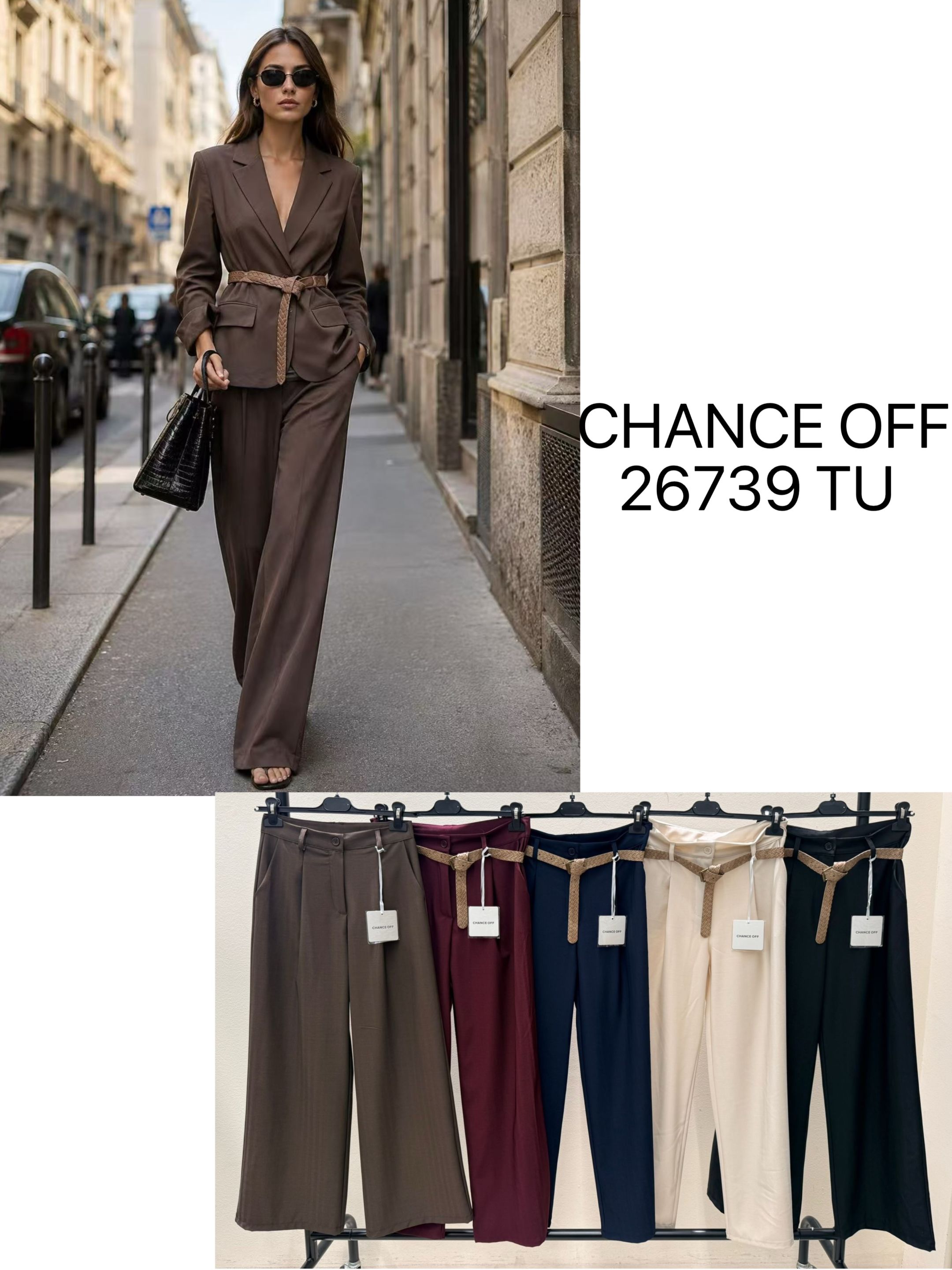 Wide Pleated Trousers