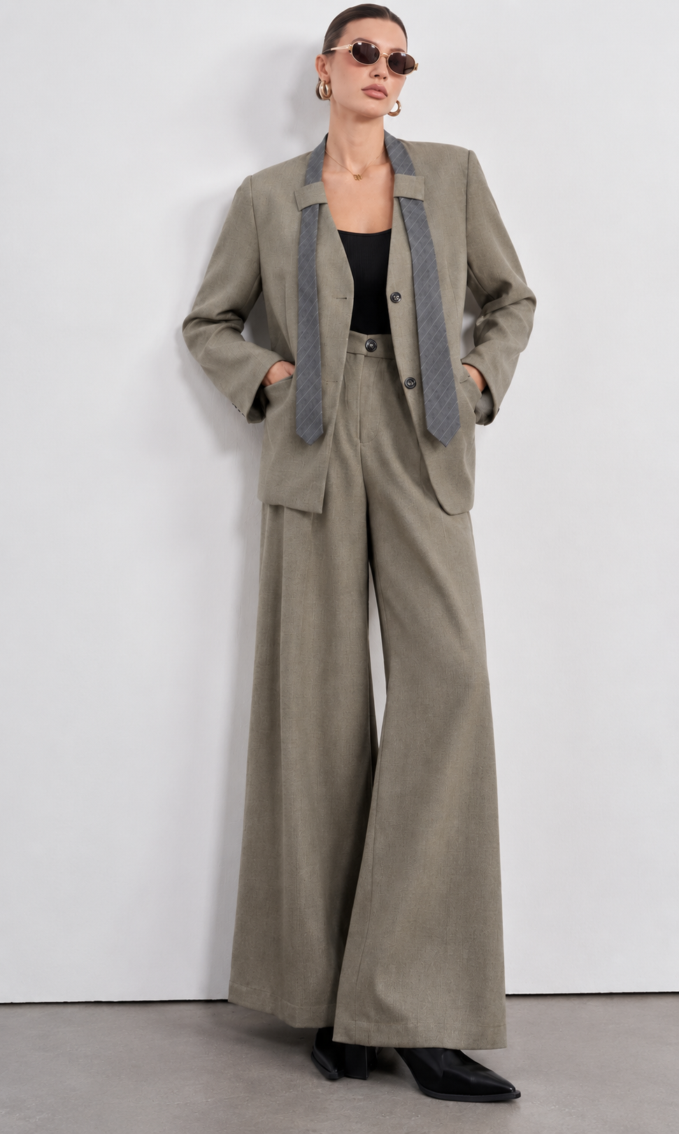 Wide Leg Trousers