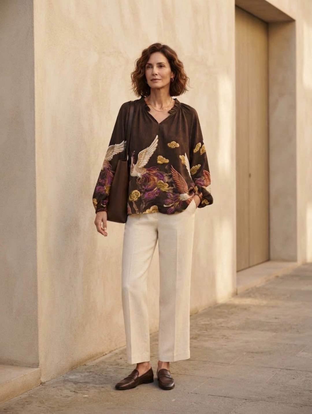 Relaxed Ruffle Blouse