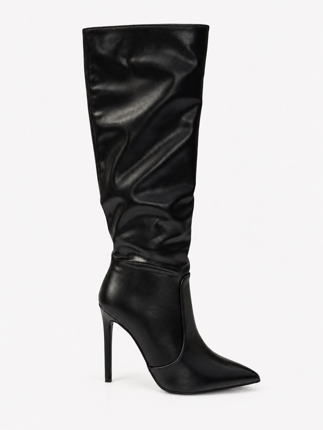 Ruched Over‑Knee Stiletto Boots