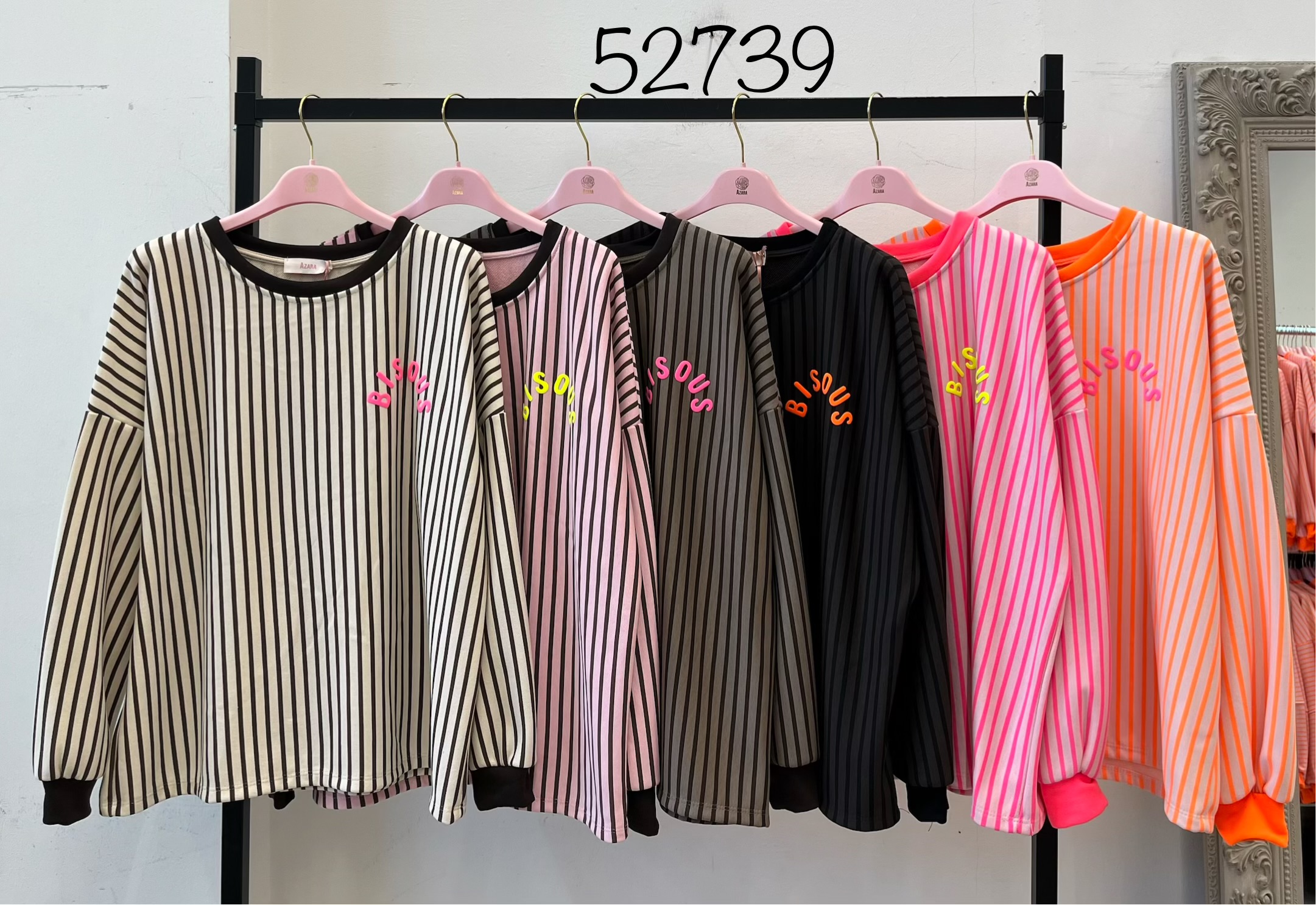 Oversized Striped Sweatshirt