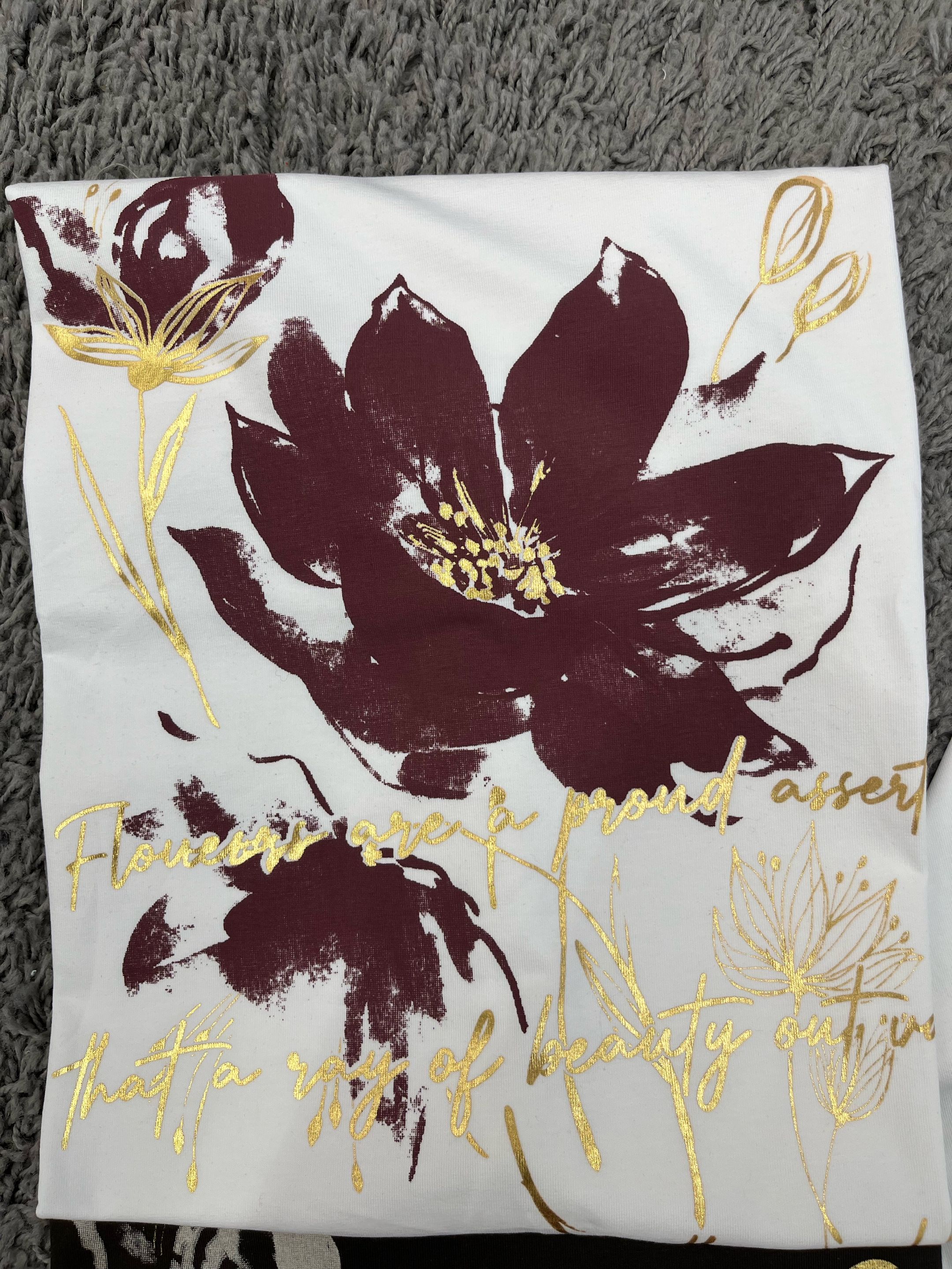 T-shirt with Bold Print