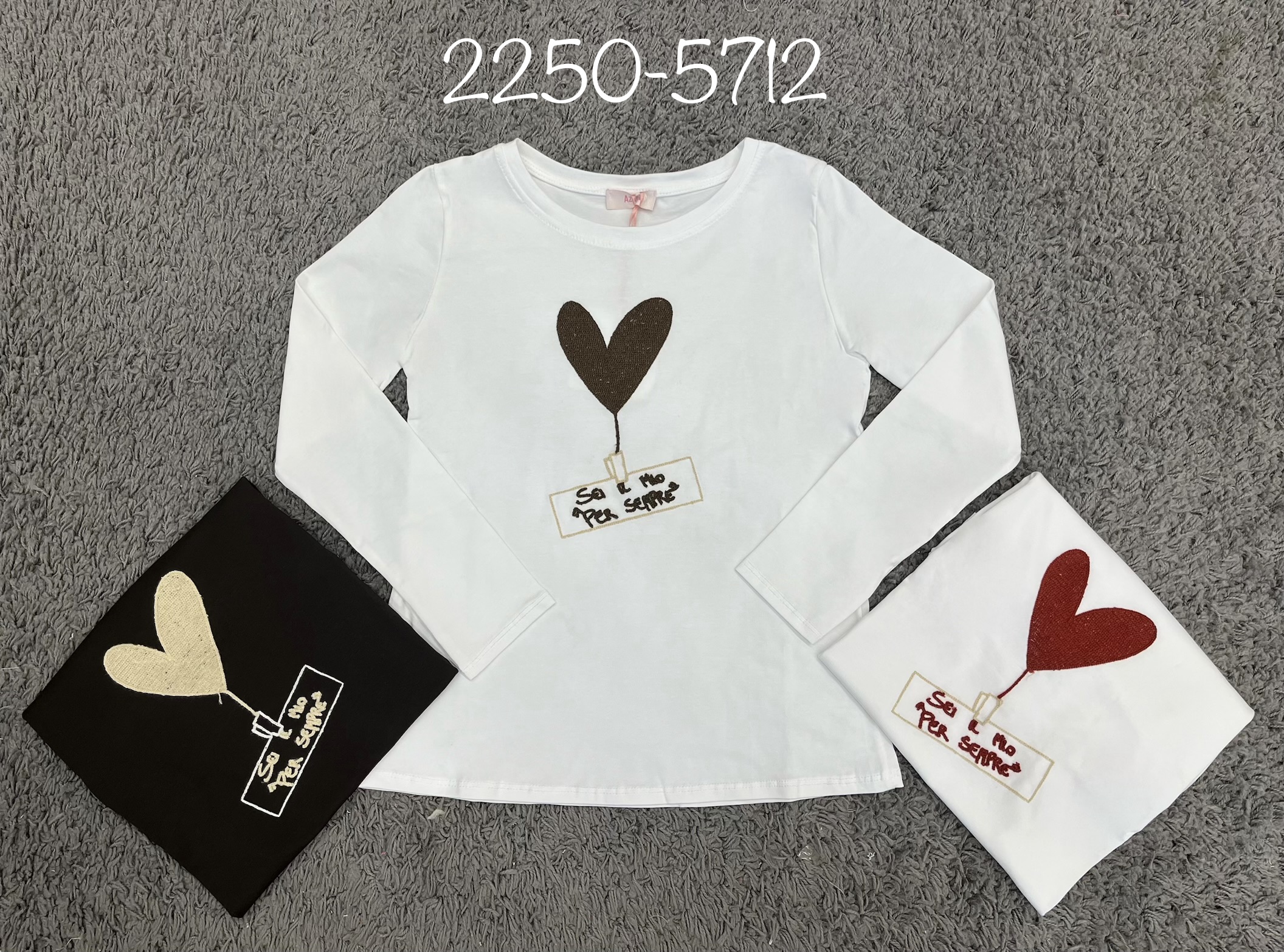 Embroidered Heart T‑Shirt