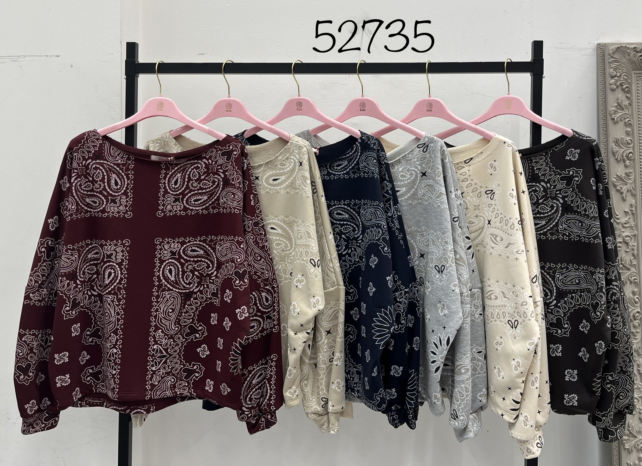 Relaxed Bandana Sweatshirt