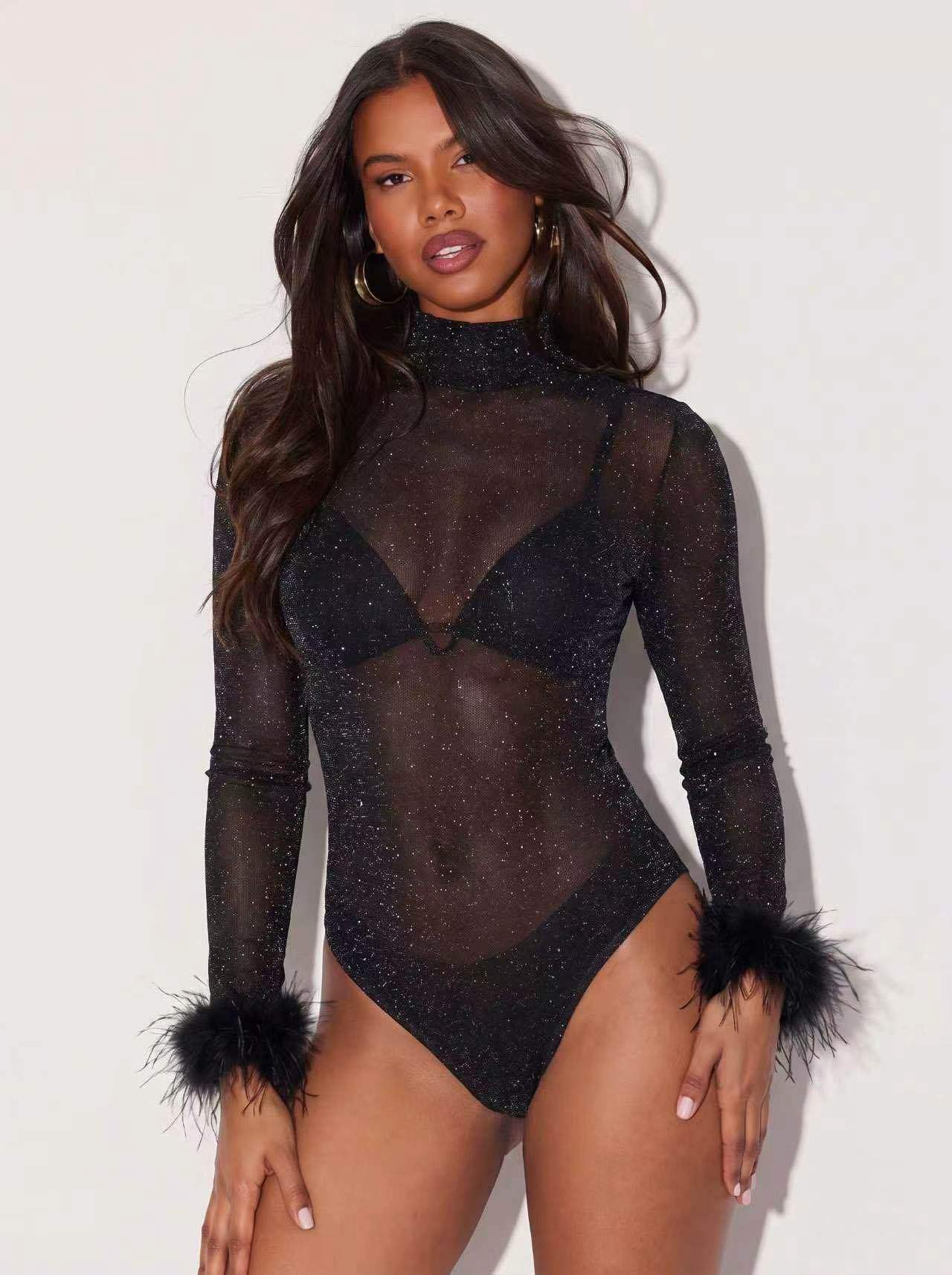 Fitted Mock-Neck Top