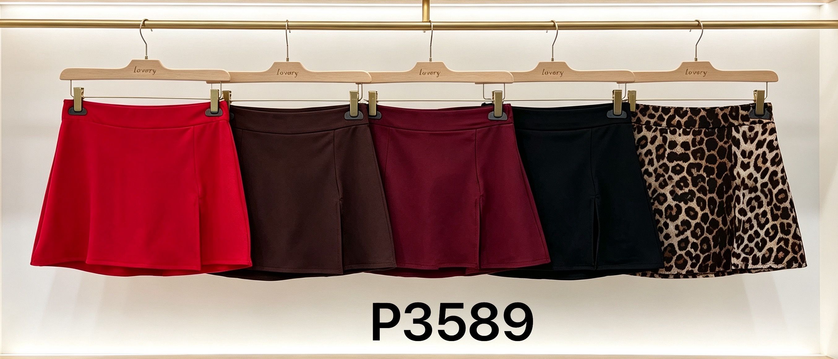 High‑Waist A‑Line Mini Skirt