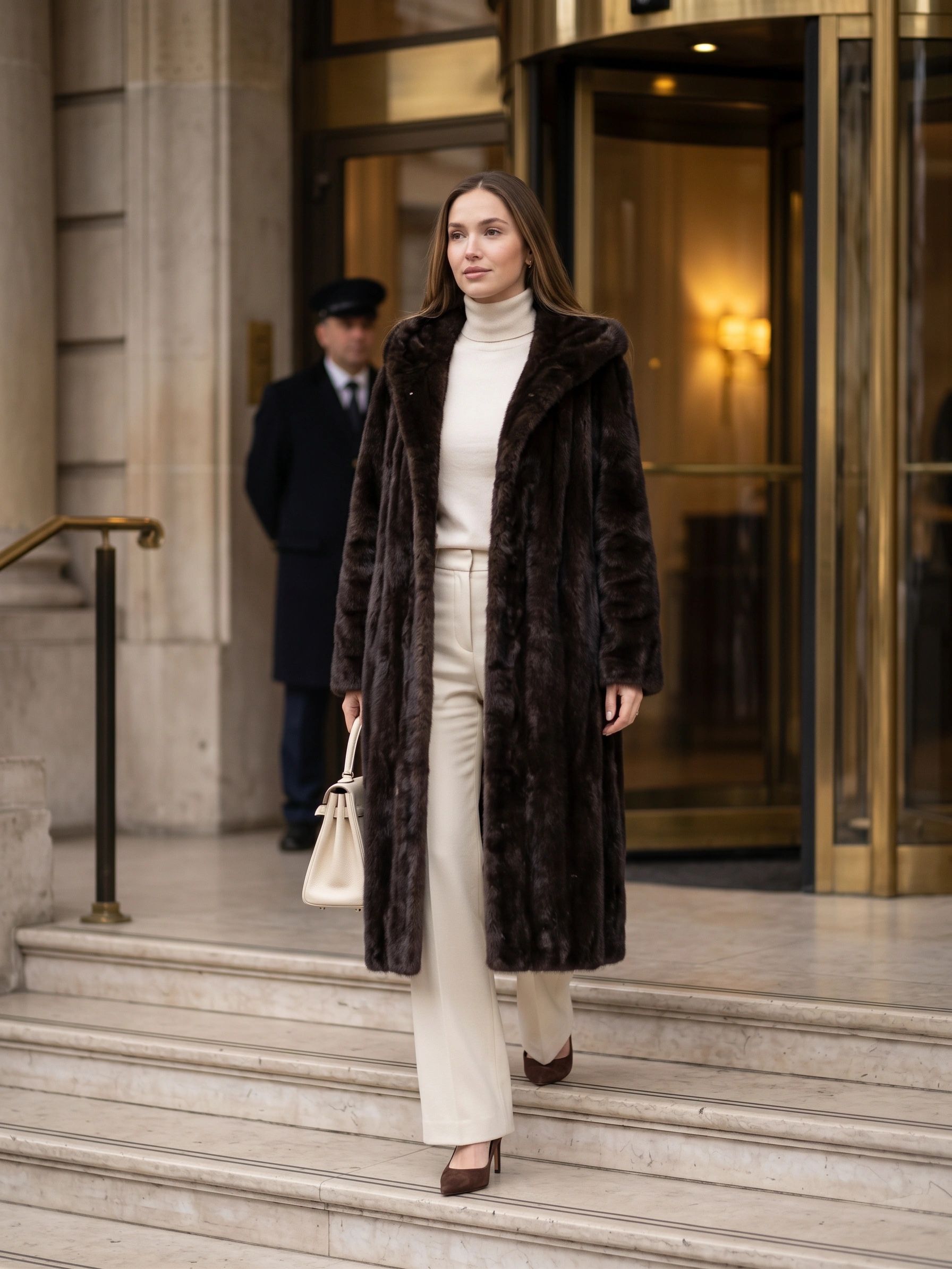 Midi Coat with Collar