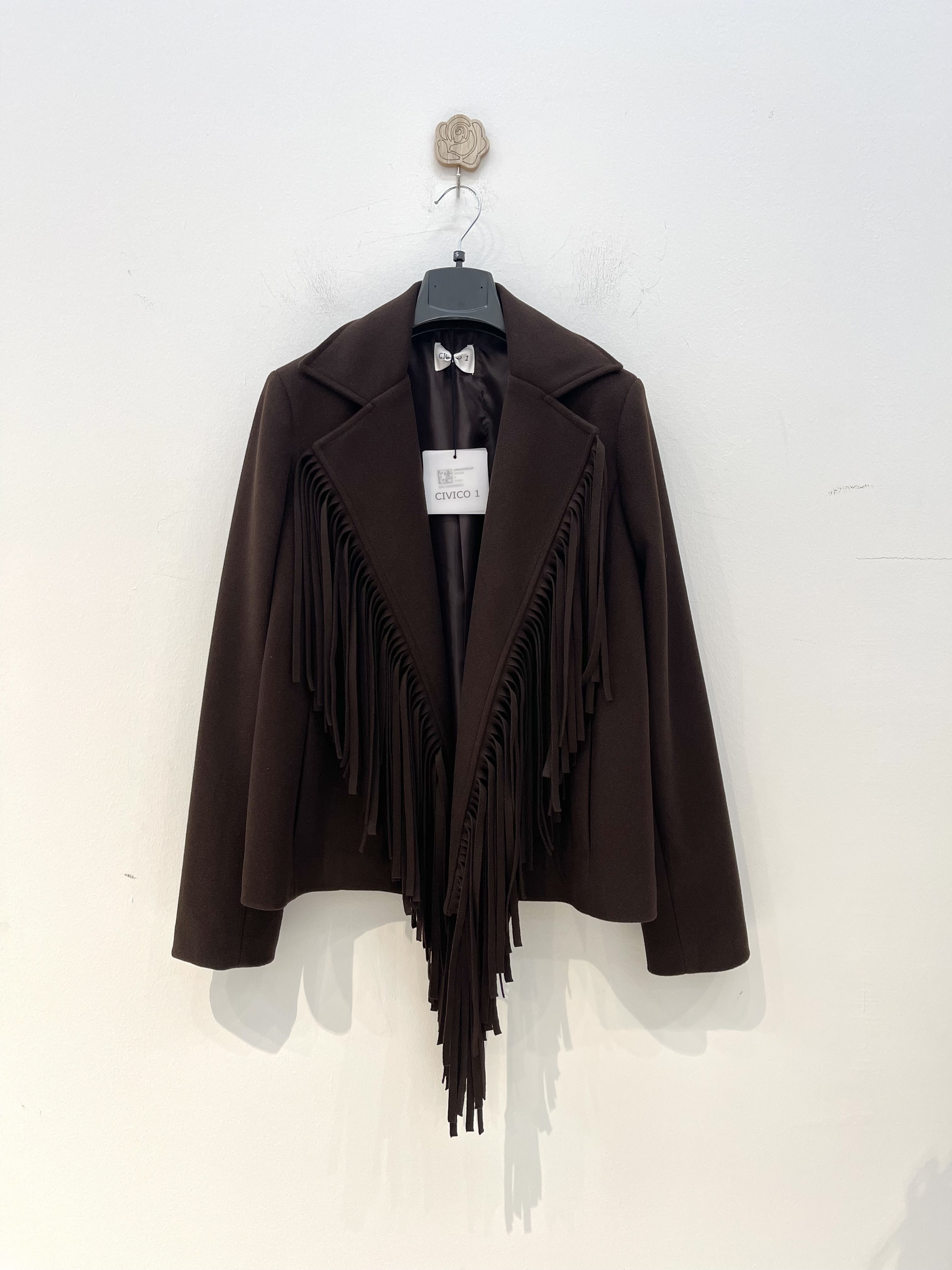 Cropped Fringed Jacket