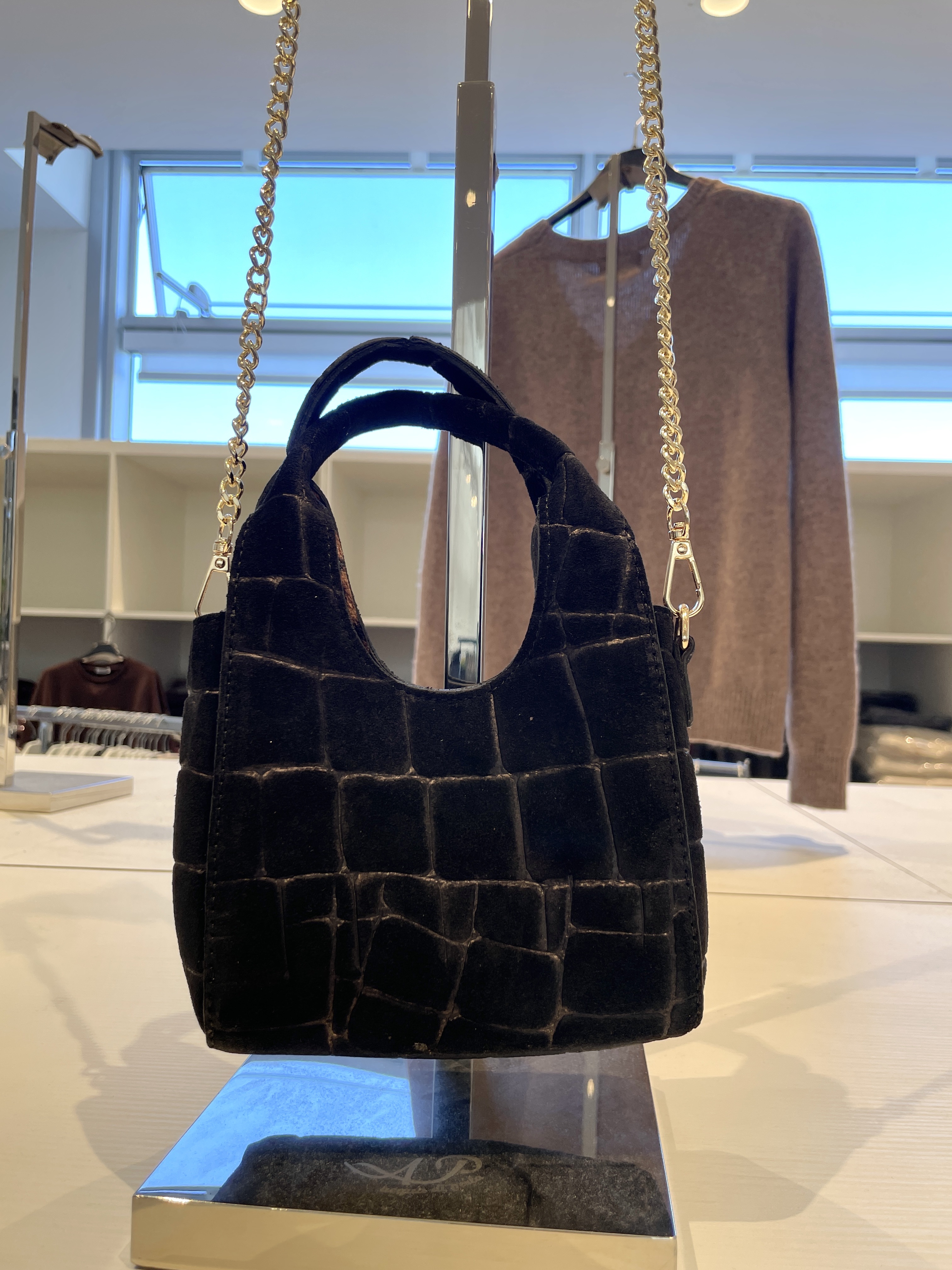 Mini Embossed Leather Bag
