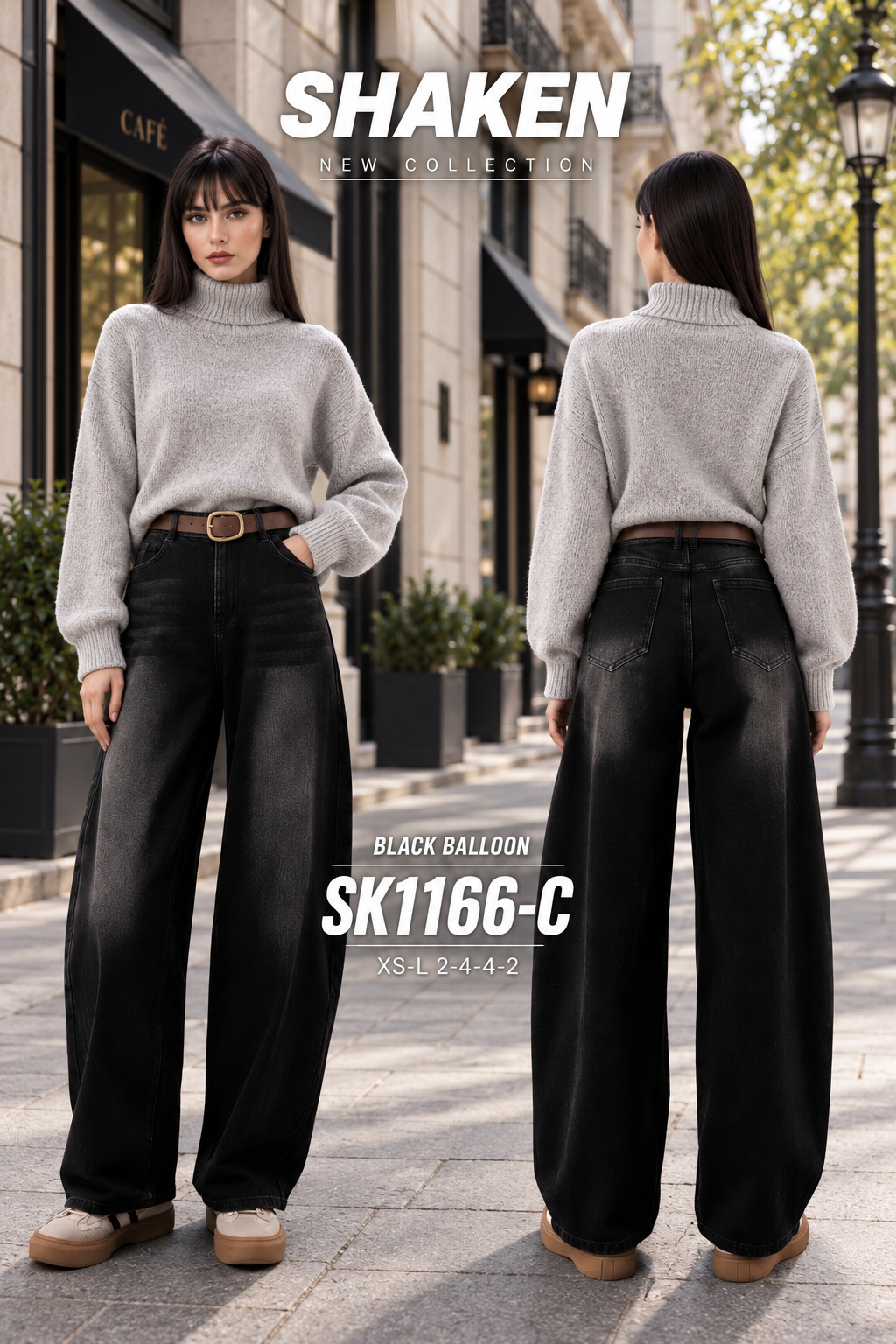 High-Waist Wide-Leg Trousers