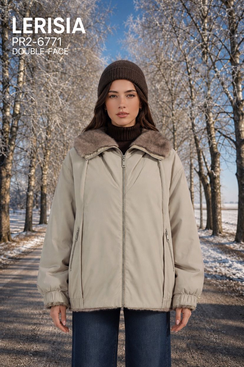 Oversized Jacket with Collar