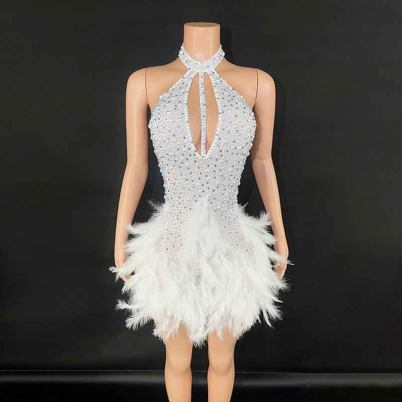 Fitted Mini Halter Dress