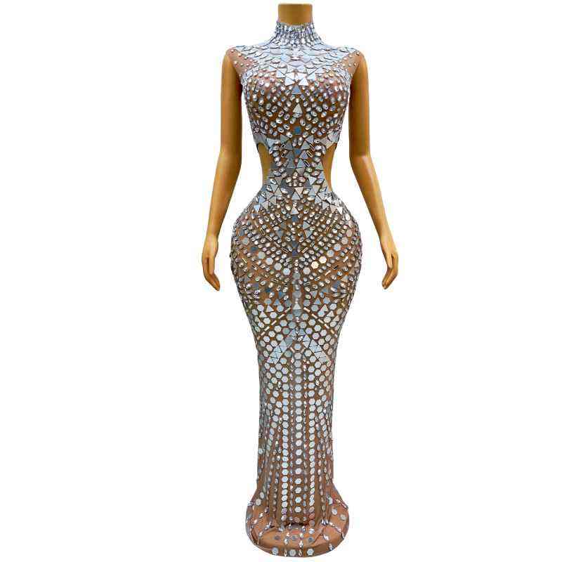 Mermaid Cut Dress with Cut-Outs