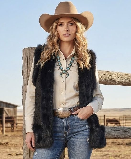 Plush Hip-Length Vest