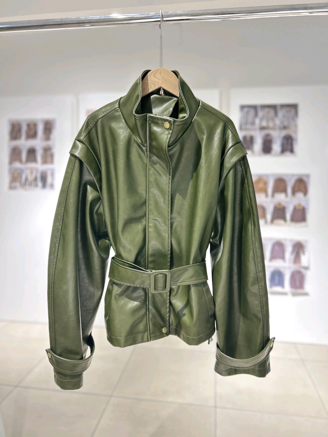 Fitted Stand‑Collar Jacket
