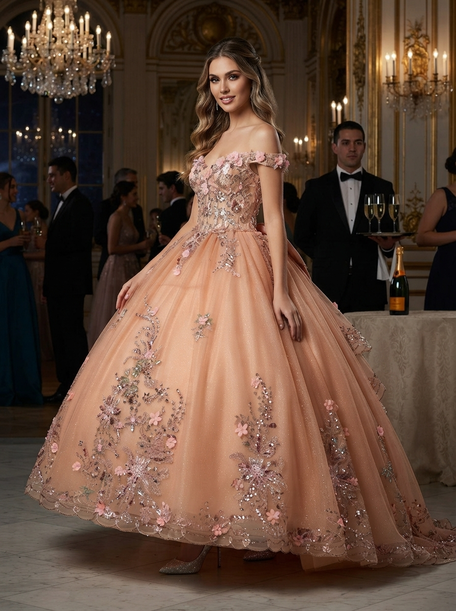 Off‑Shoulder Maxi Dress