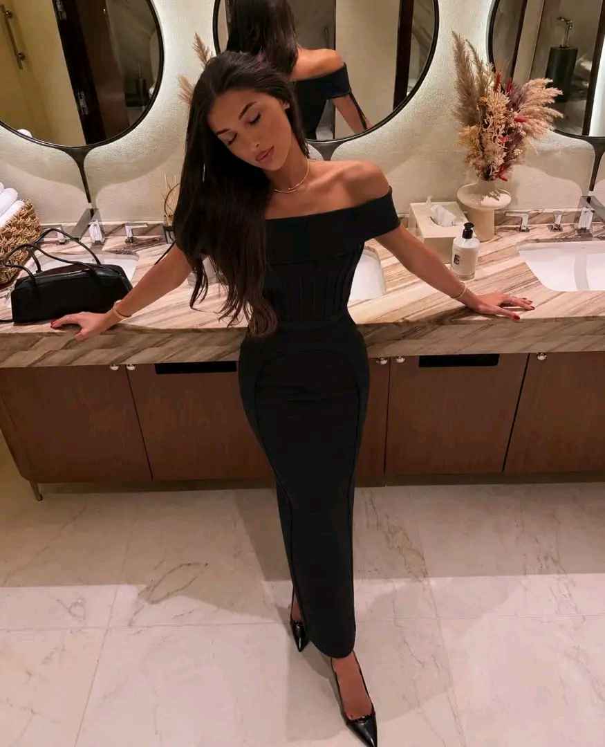 Off-Shoulder Pencil Dress